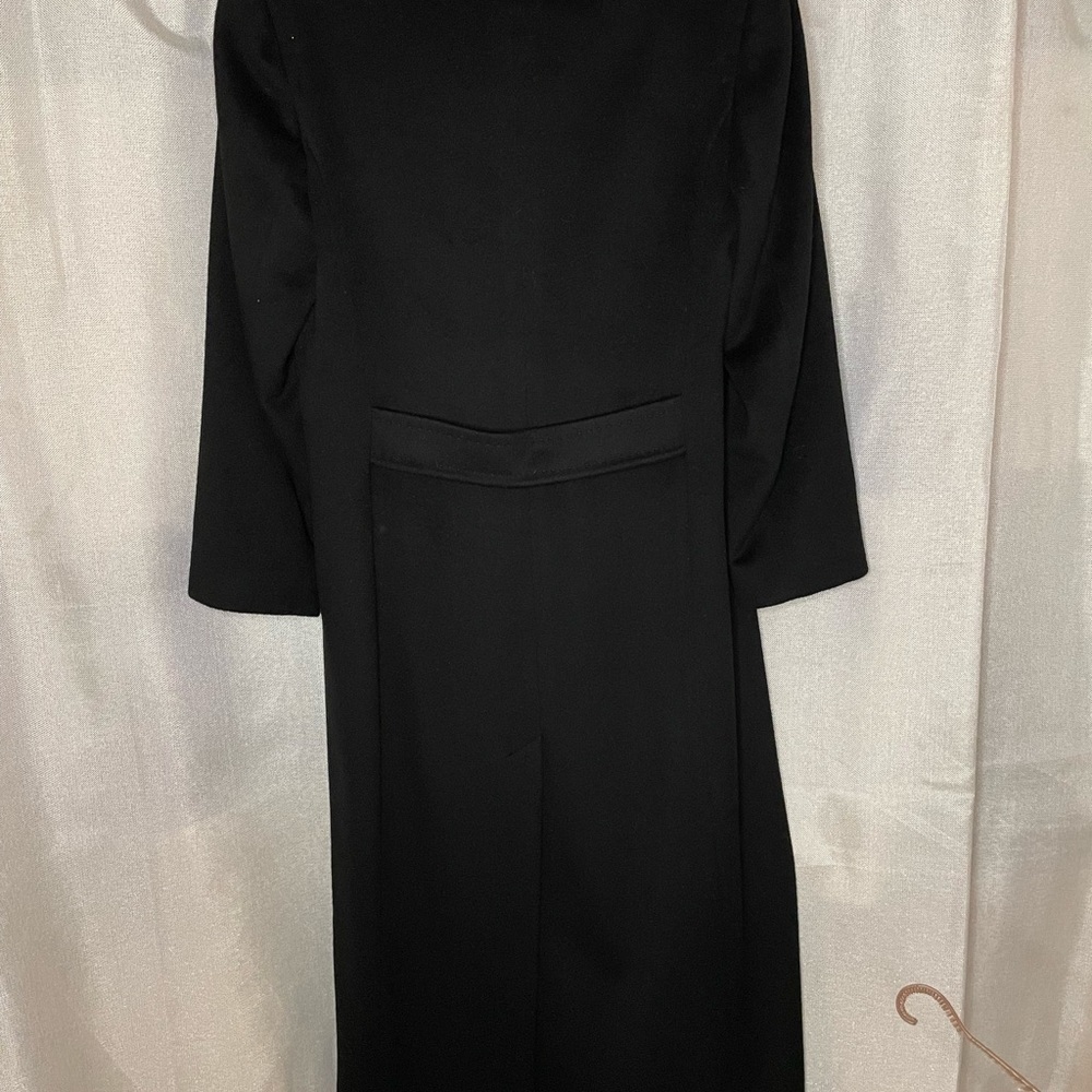 VTG Calvin Klein Made in USA, Runway 100% Merino wool fur collar Coat Size USA 6 - Picture 13 of 13